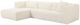 TOV Furniture Tarra 3-Piece Cream Fluffy Oversized Left-Arm Facing Sectional and Chaise-4