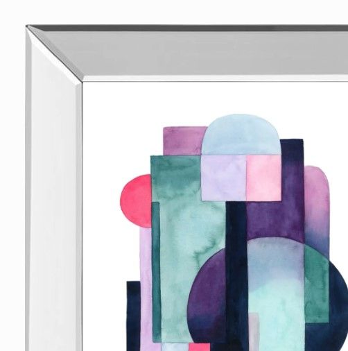 Classy Art Urban Deco I by Grace Popp Mirrored Frame Wall Art-1