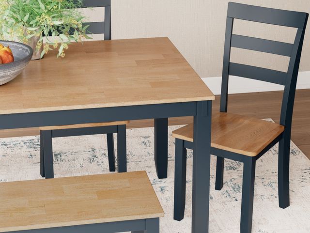 Signature Design by Ashley® Gesthaven 6-Piece Blue/Natural Dining Set-4
