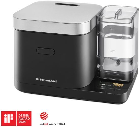 KitchenAid® Black Matte Grain and Rice Cooker -1