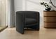 Monarch Specialties Inc. Black 29" Straight Barrel-Back Accent Chair-1