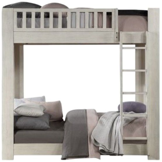 ACME Furniture Cedro Weathered White Twin/Twin Bunk Bed-0
