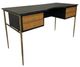 YHD Cedric Brass/Dark Espresso Desk-0