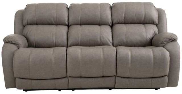 HomeStretch Fairbanks Gray Double Power Reclining Sofa-1