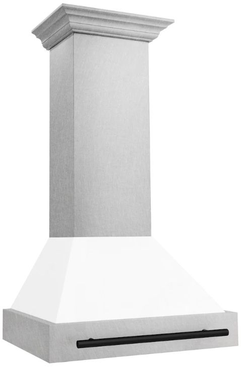 ZLINE Autograph Edition 30" White Matte Wall Mounted Range Hood-2