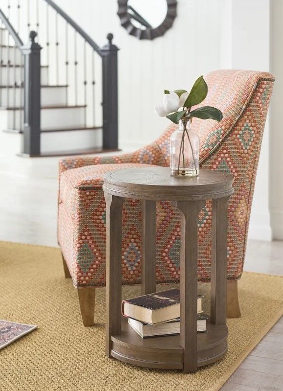 Hammary® Marsham-Hamilton Brown Round Chairside Table-1