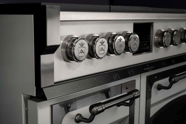 Officine Gullo Fiorentina 48" Custom Color Pro Style Induction Range with Glass Door-2