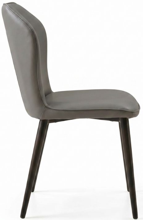 Cramco Vina Charcoal/Matte Black Dining Side Chair-3