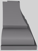 Vent-A-Hood® Designer Series 48" Gunsmoke Wall Mounted Range Hood-2