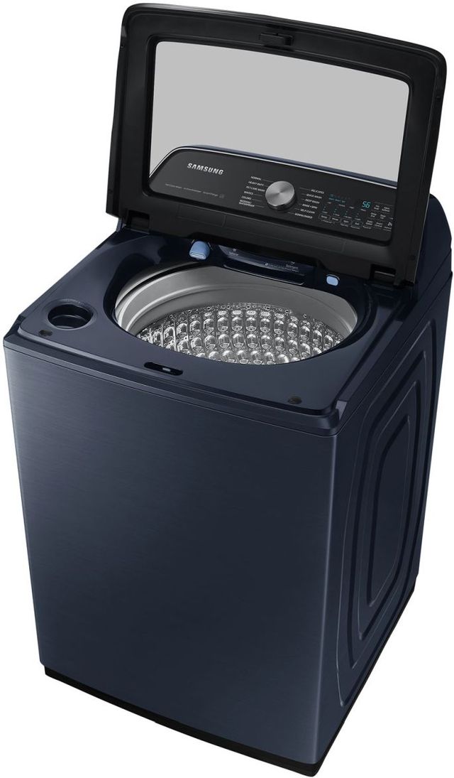 Samsung® 7155 Series 6.1 Cu. Ft. Brushed Navy Agitator Top Load Washer with Pet Care Solution-3
