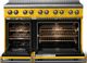 Viking® 5 Series 48" Daffodil Pro Style Induction Range with Brushed Brass Trim-1