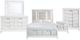 Elements International Twenty Nine White Dresser and Mirror-4