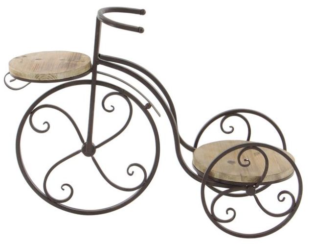 Deco Marche Brown 25" Bike Plantstand-1