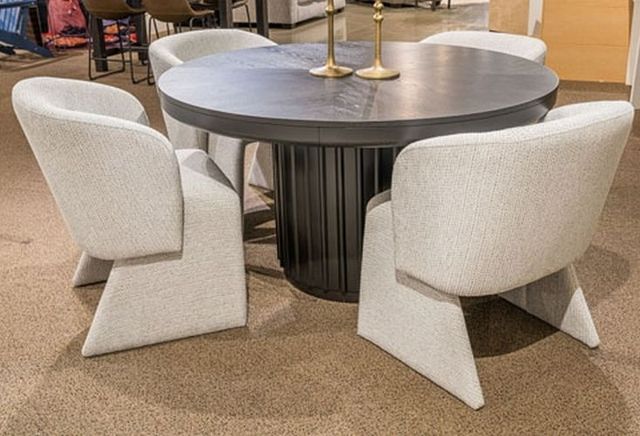 Signature Design by Ashley® Haldenwick Black Round Dining Table-2