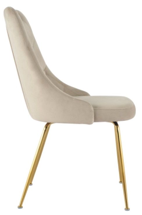 Mazin Furniture Plumeria Beige Dining Side Chair -2