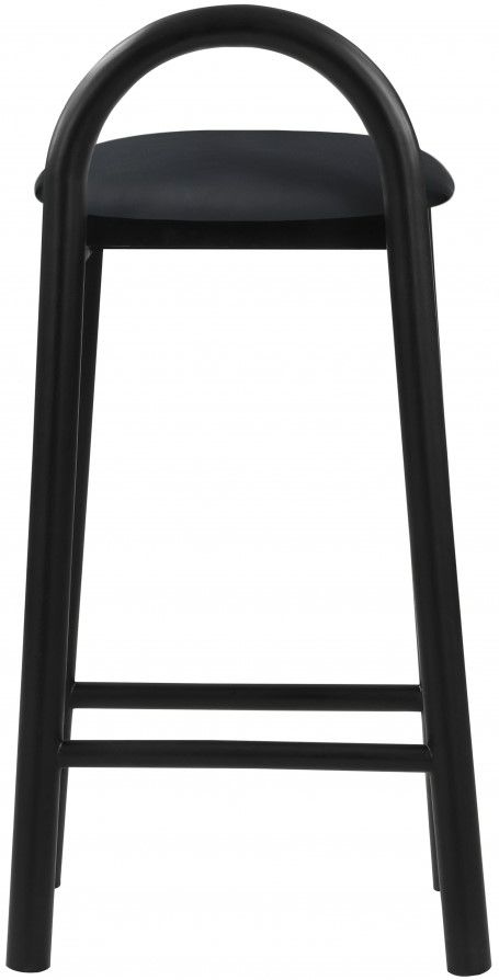 Meridian Furniture Calvin Black Vegan Leather Counter Stool-3