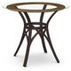 Amisco Customizable Kai 36" Glass Top Round Table-0