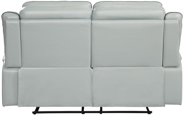 Homelegance® Darwan Light Gray Double Layflat Reclining Loveseat-2