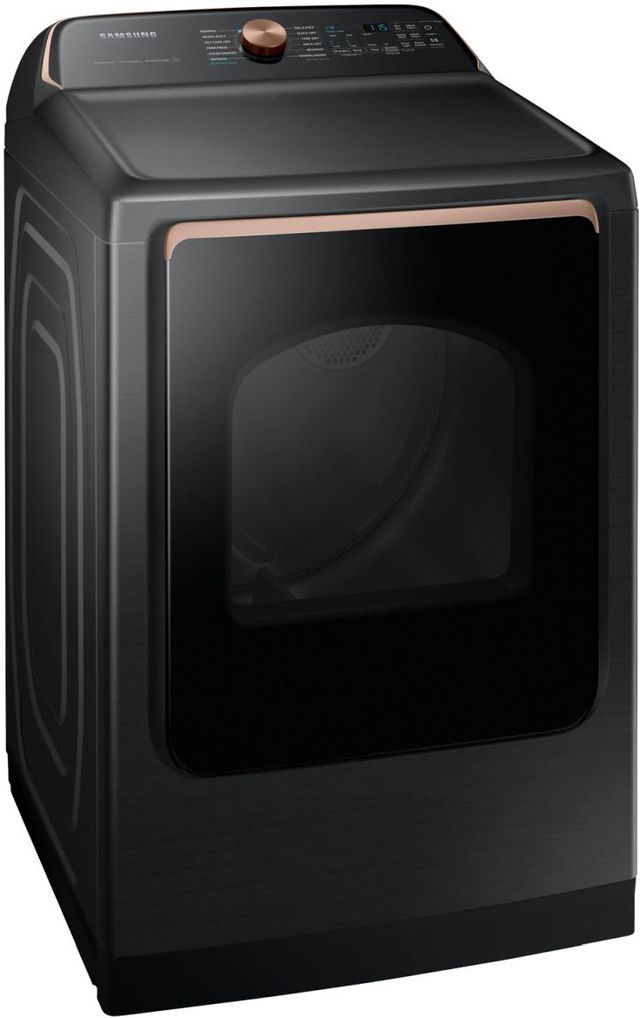 Samsung® 7550 Series 7.4 Cu. Ft. Brushed Black Electric Dryer-1
