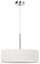 Cal® Lighting & Accessories Brushed Steel/Light Gray Dimmable Pendant-0