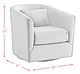 Elements International Stanton Royale Cobalt Swivel Chair-4