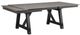 American Wholesale Furniture Holly Manor Brown Dining Table with Gray Base-0