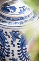 A & B Home Aline Blue/White Lidded Jar-3