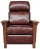 BarcaLounger® Mission Wenlock Fudge Leather Manual Recliner-4