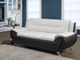 Brassex Inc. Riley White/Black Sofa-1