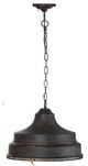A & B Home Quillon Antique Black Pendant-0