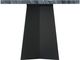Elements International Beckley Dark Espresso Counter Table with Dark Marble Top-2