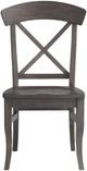 Riverside Furniture Harper 2-Piece Matte Black X-Back Dining Side Chair Set-2