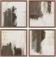 Bassett Mirror Neutral Contrast 4-Piece Cream/Ivory Framed Print Set-0