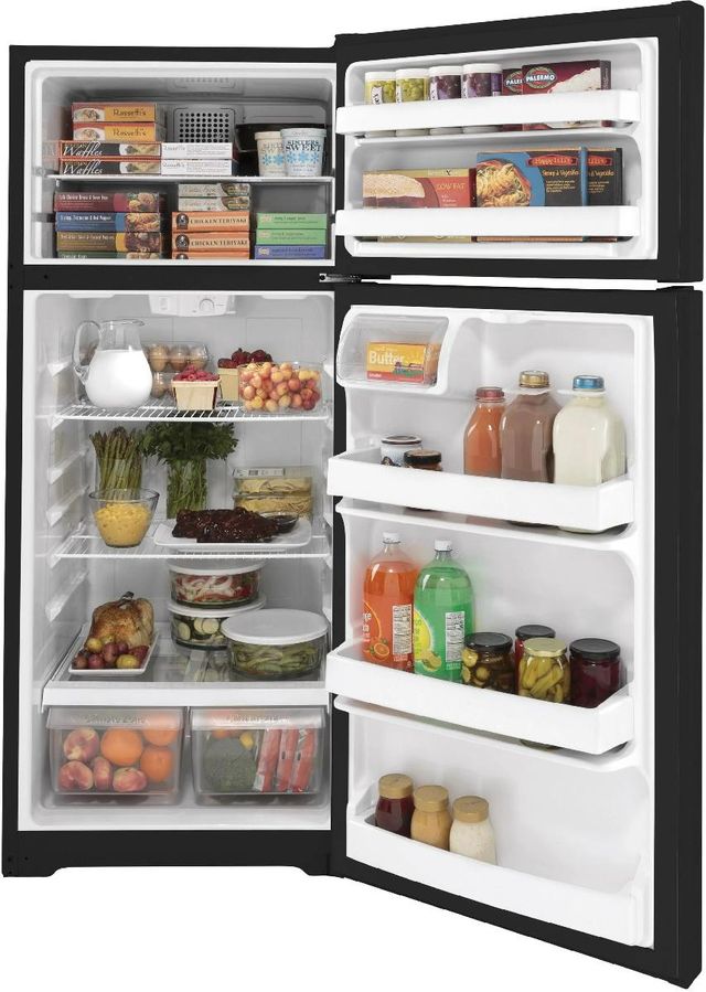 GE® 28" 17.5 Cu. Ft. Black Top Freezer Refrigerator-3