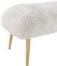 TOV Furniture Churra White Sheepskin Bench-3