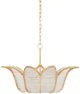 Currey & Company Bunny Williams Bebe Clear/Contemporary Gold Leaf Chandelier-4