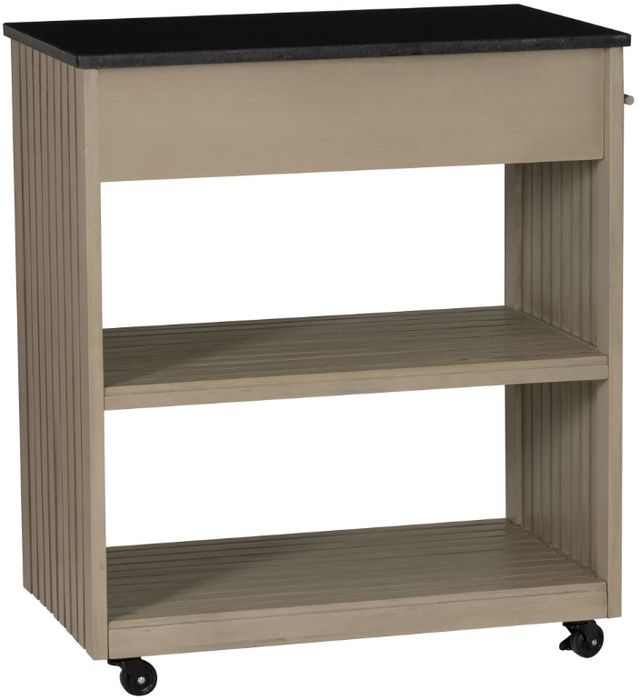 Linon Giovanna Black/Gray Kitchen Cart-4