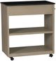 Linon Giovanna Black/Gray Kitchen Cart-4