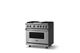 Viking® 5 Series 36" Stainless Steel Pro Style Dual Fuel (NG) Range with Polished Chrome Trim-2