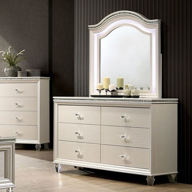 Furniture of America® Allie Pearl White Youth Dresser-3