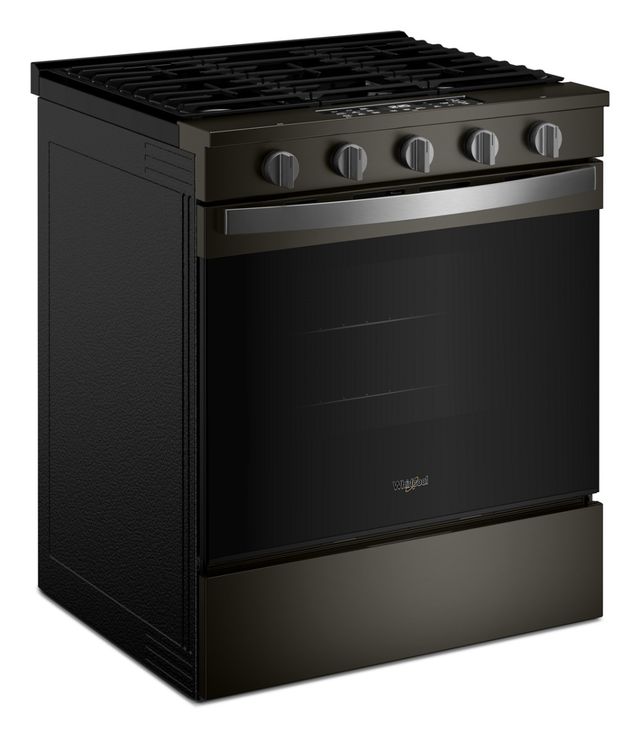 Whirlpool® 30" Black Stainless Steel Slide-In Gas Range with Air Cooking Technology-3