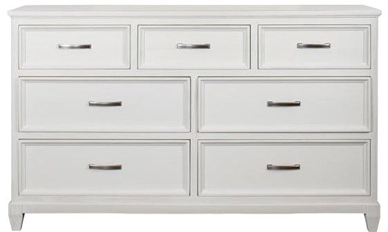 Riverside Furniture Osborne Winter White 7-Drawer Dresser-0