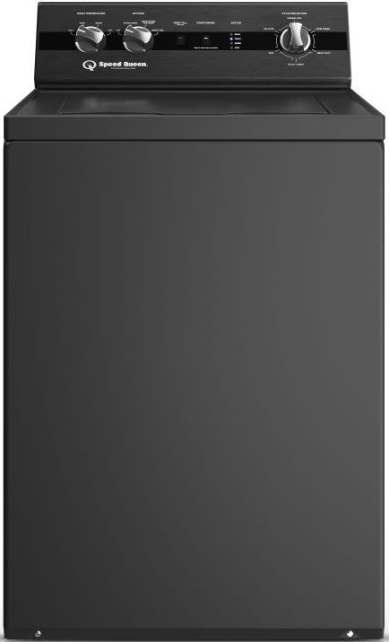 Speed Queen® Matte Black Top Load Washer & Electric Dryer Laundry Pair-1