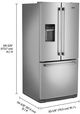 Maytag® 30" 19.7 Cu. Ft. Fingerprint Resistant Stainless Steel French Door Refrigerator-2