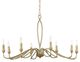 Uttermost® Corella Textured Soft Gold 8 Light Chandelier-3
