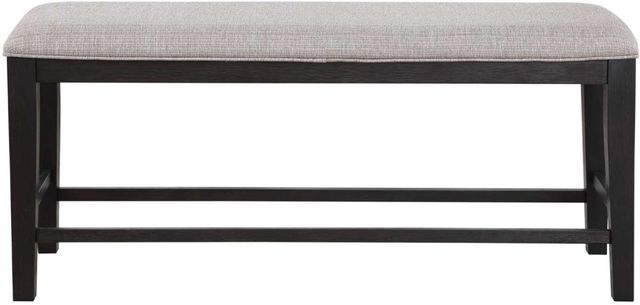 Steve Silver Co. Halle Ebony/Oatmeal Counter Dining Bench-1
