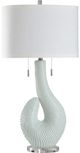 StyleCraft Norman Wyatt Home Shelbe Spa Blue Table Lamp-0