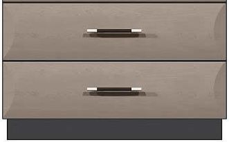 Country View Woodworking Customizable American Modern Brown Maple 36'' 5-Drawer Plinth Base Chest-1