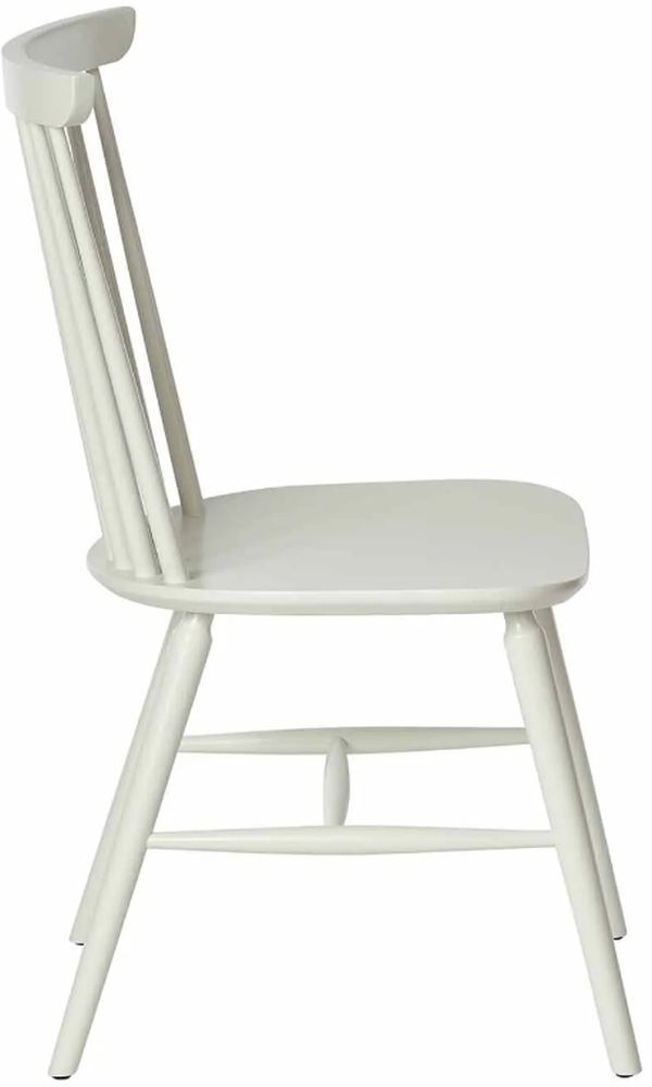 Liberty Furniture Capeside Cottage Porcelain White Spindle Back Side Chair-3