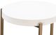 Modus Furniture Lyon White Side Table with Brushed Bronze Base-3